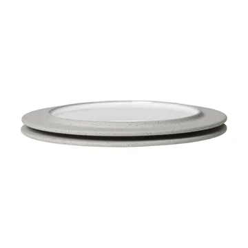 Sonae πιάτο 2-pack - Γκρι-λευκό, Ø22 εκ. - Ferm Living