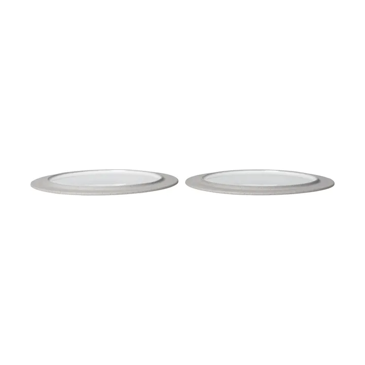 Sonae πιάτο 2-pack - Γκρι-λευκό, Ø25 εκ. - Ferm Living