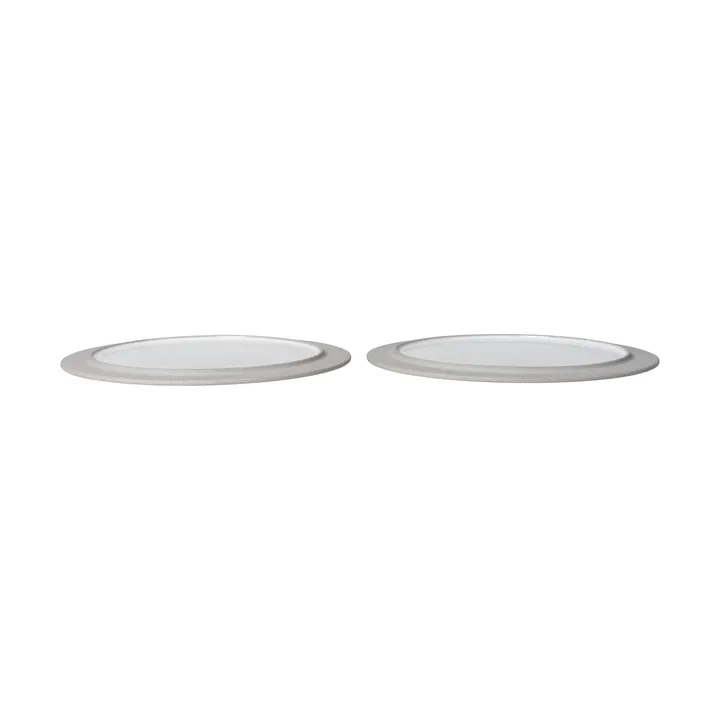 Sonae πιάτο 2-pack - Γκρι-λευκό, Ø28 εκ. - Ferm Living