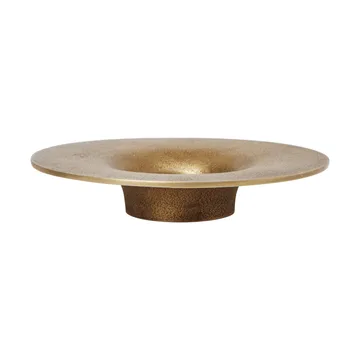 Soothe block κηροπήγιο Ø16 cm - Brass Finish - Ferm Living