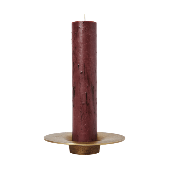 Soothe block κηροπήγιο Ø16 cm, Brass Finish Ferm Living