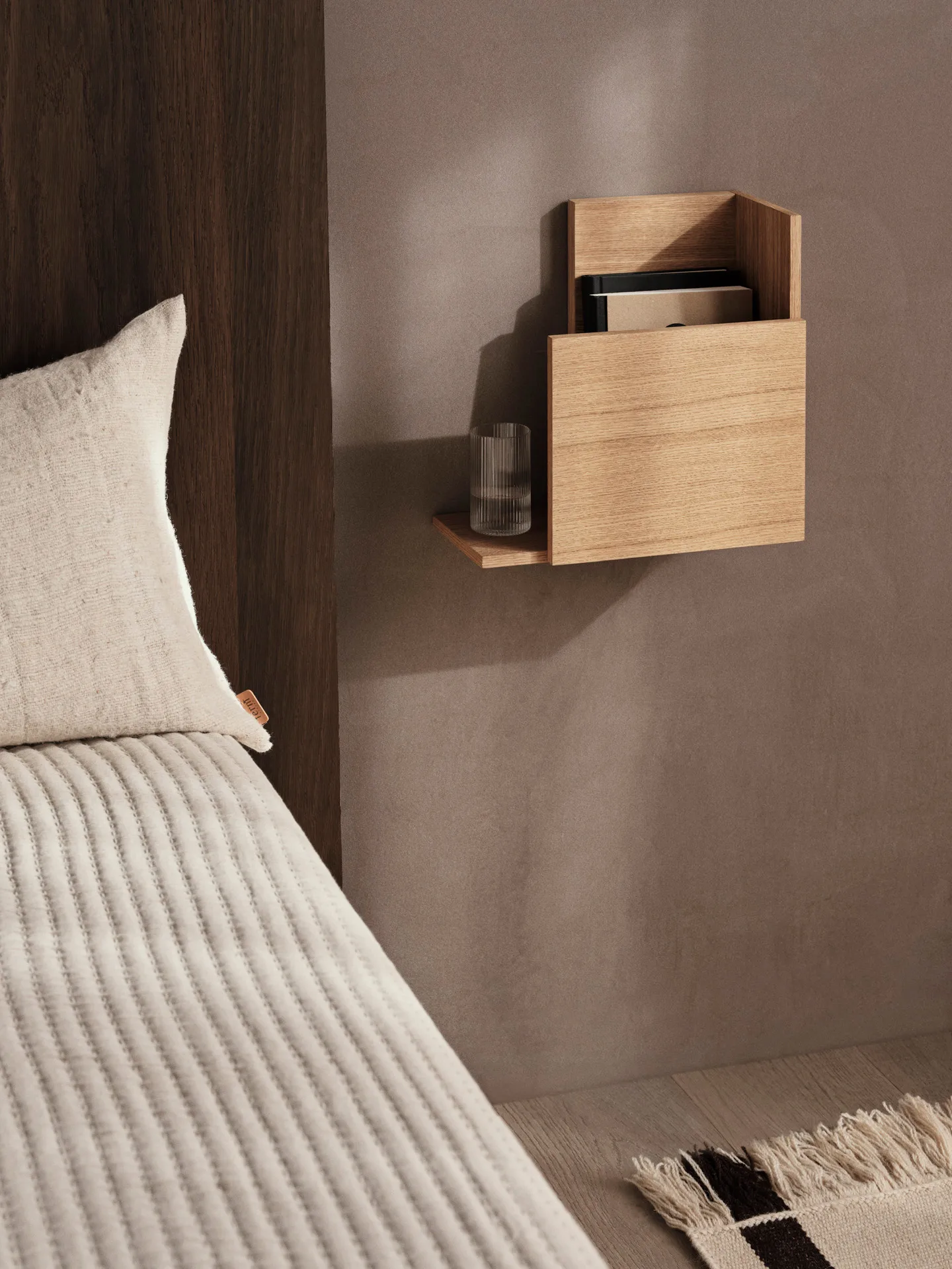 Stagger ράφι square, Oiled Oak Ferm Living