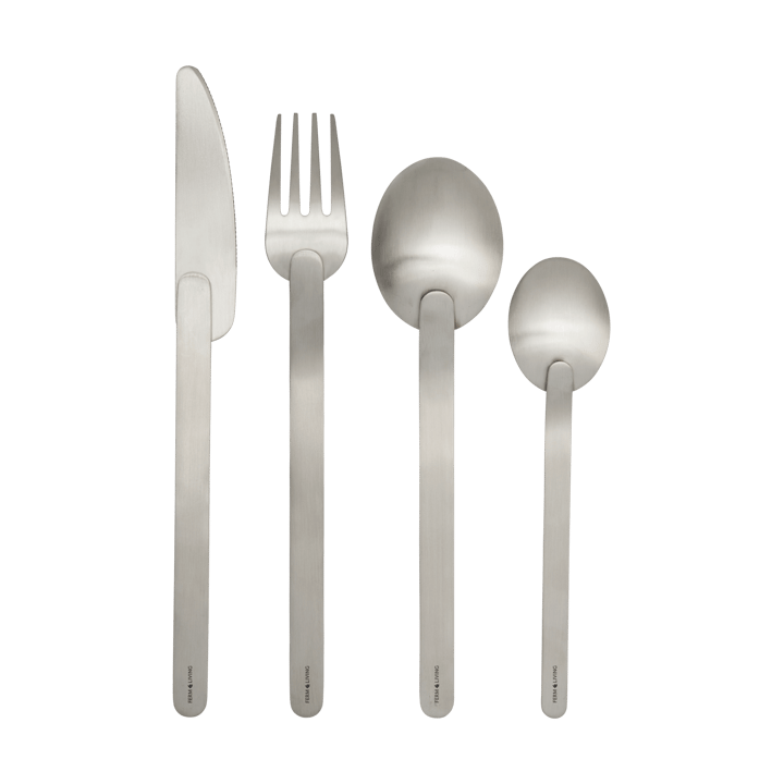 Stelo σετ μαχαιροπίρουνα 4 τεμαχίων, Brushed Stainless Steel Ferm Living