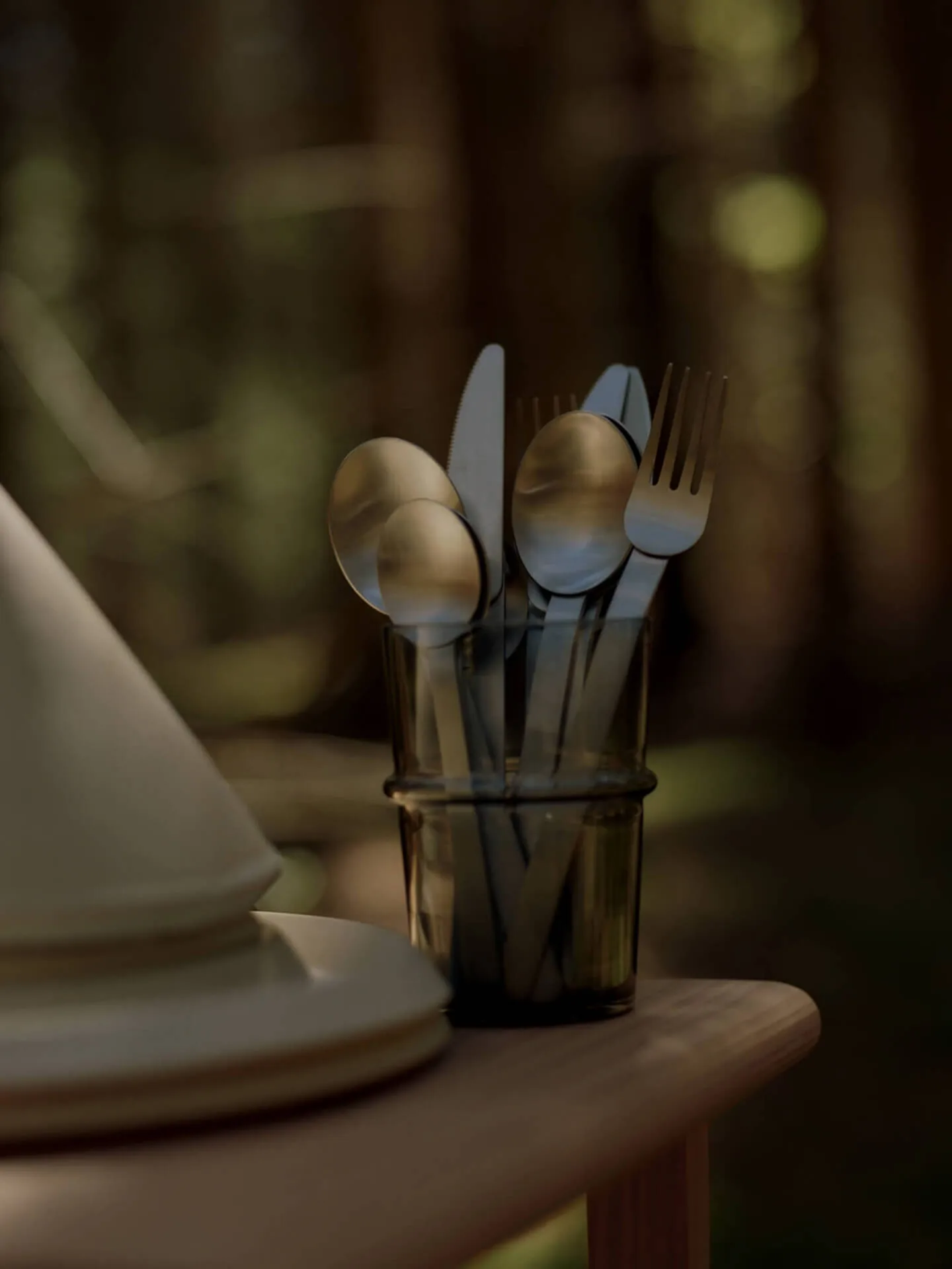 Stelo σετ μαχαιροπίρουνα 4 τεμαχίων, Brushed Stainless Steel Ferm Living