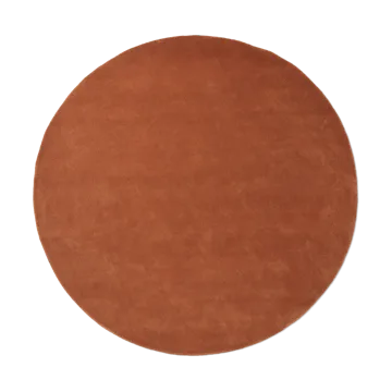Θυσανωτό χαλί Stille στρογγυλό - Red brown, Ø240 cm - Ferm Living
