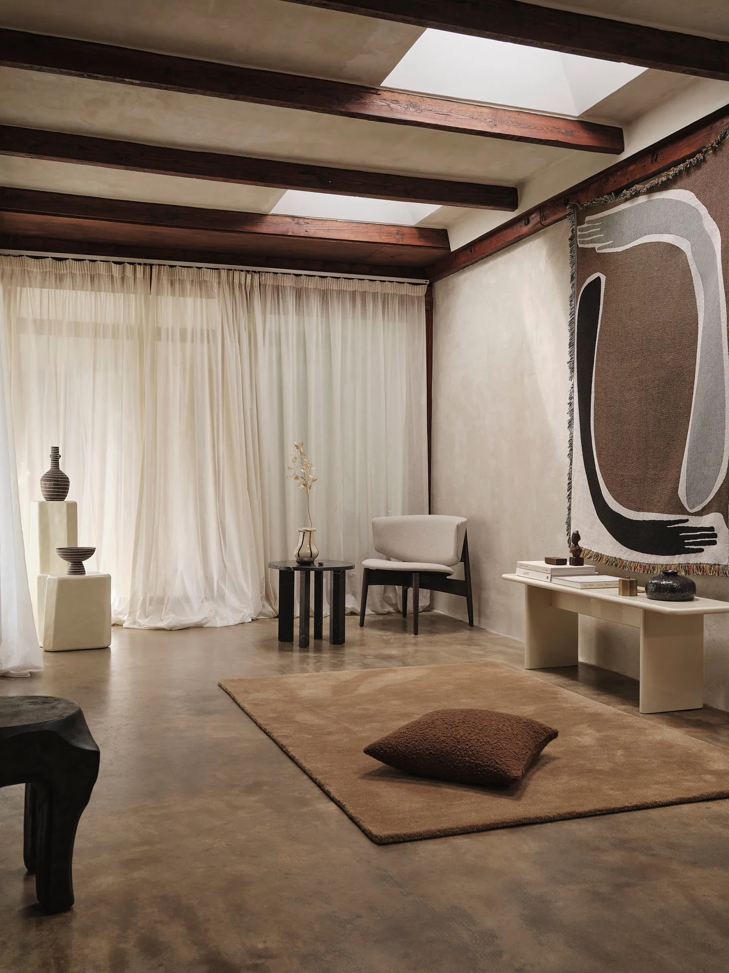 Θυσανωτό χαλί Stille, Toffee, 140x200 cm Ferm Living