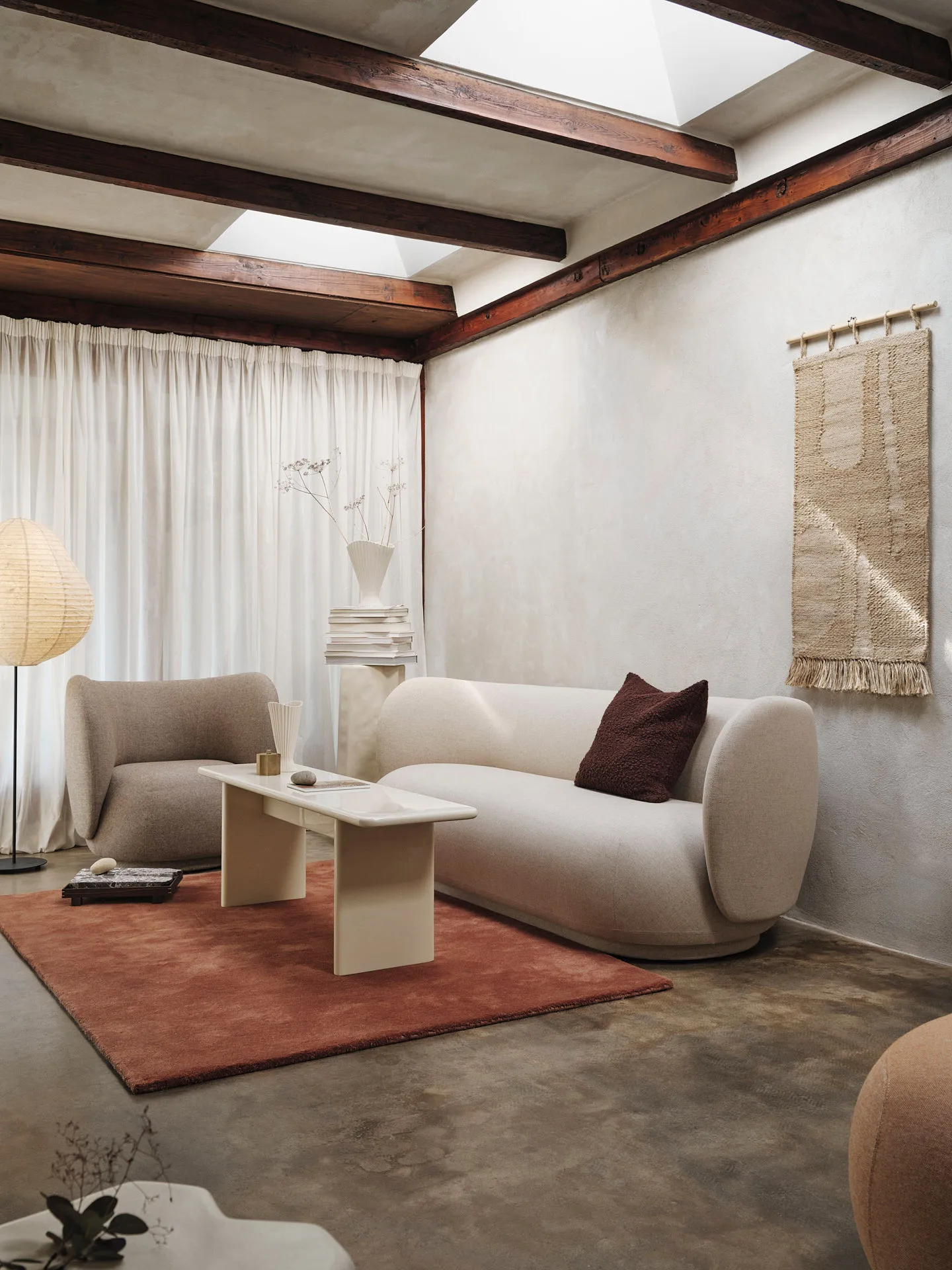 Stille tufted χαλί, Red brown, 140x200 cm Ferm Living