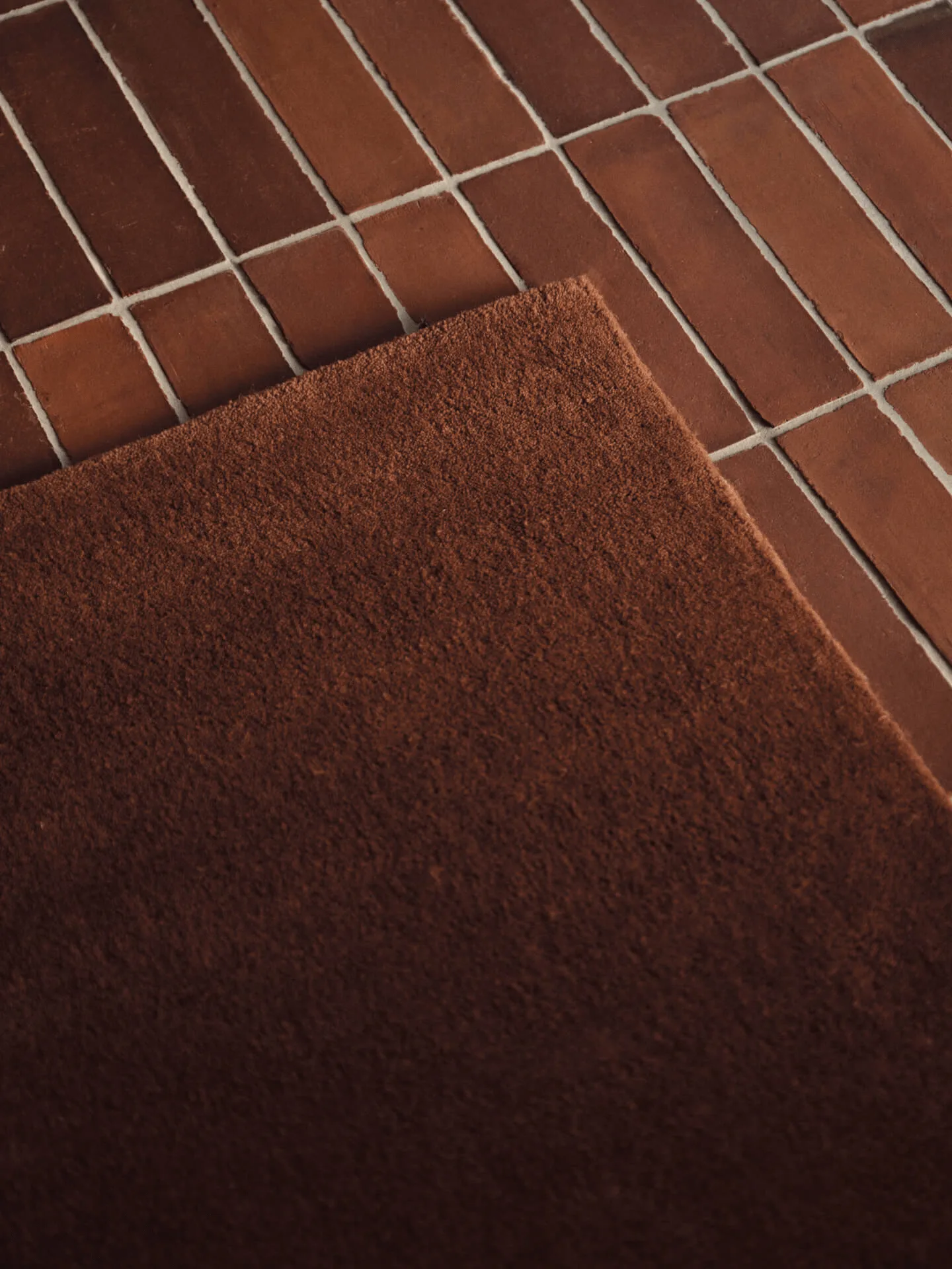 Stille tufted χαλί, Red brown, 80x200 εκ. Ferm Living
