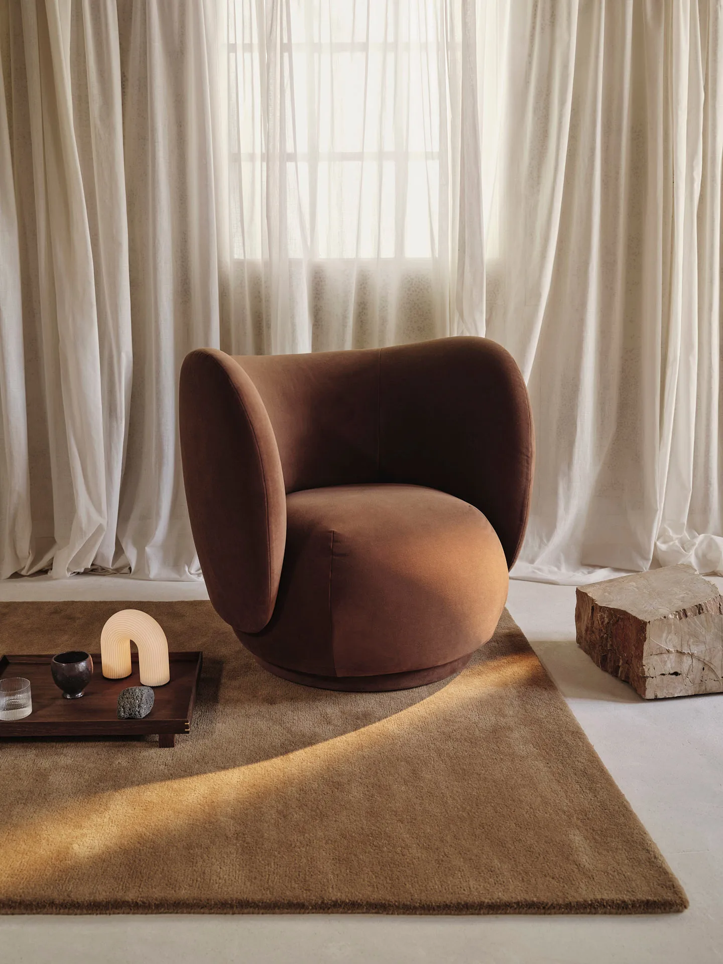 Stille tufted χαλί, Toffee, 140x200 cm Ferm Living