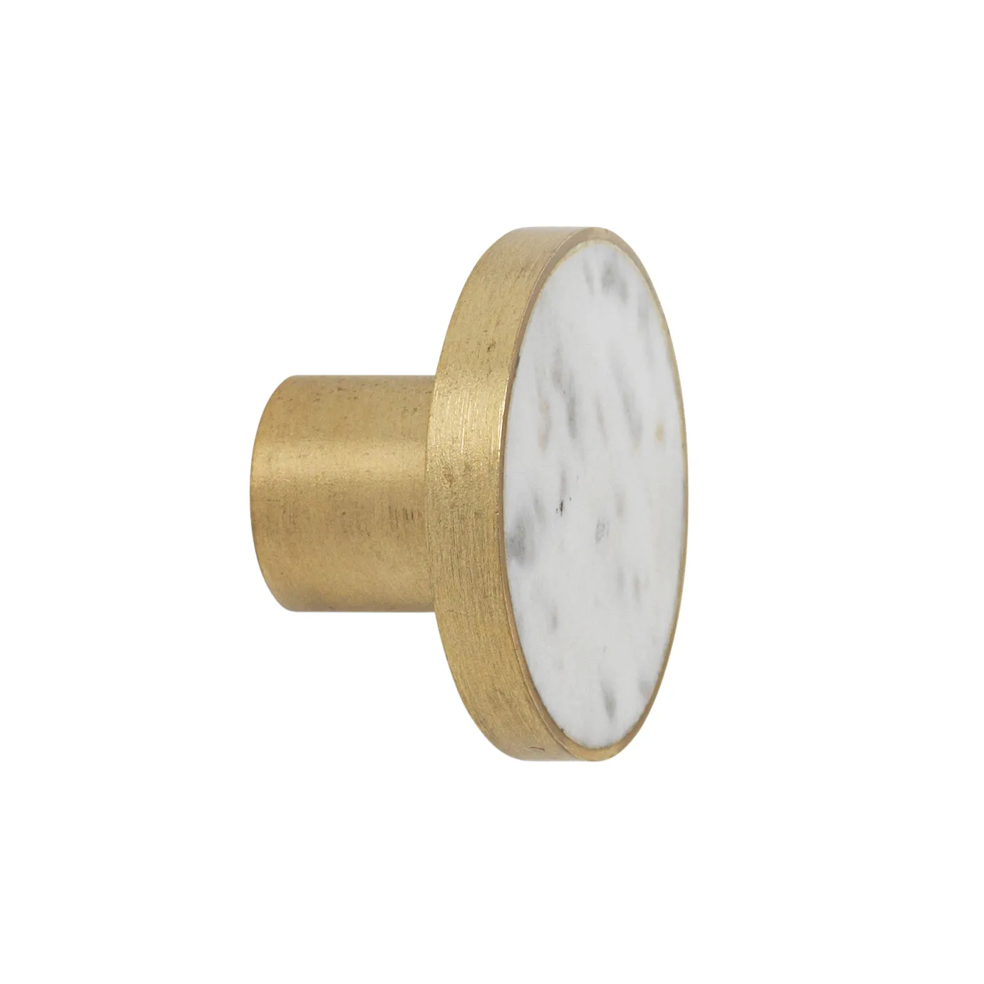 Stone μεγάλο άγκιστρο, λευκό μάρμαρο-ορείχαλκος Ferm Living