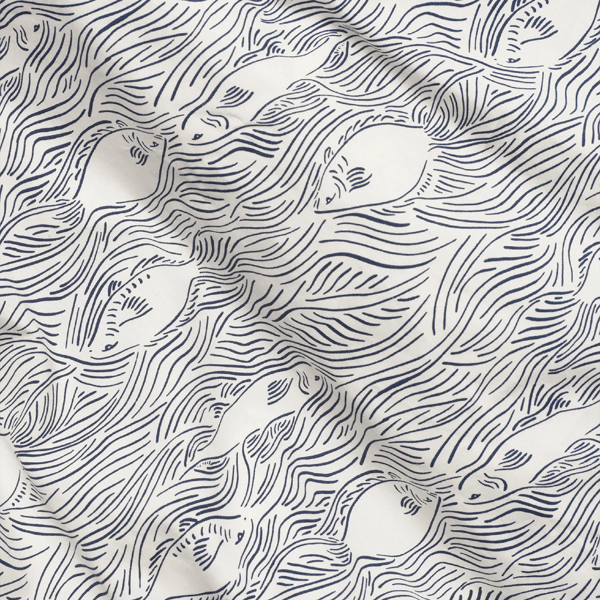 Stream σετ κρεβατιού 100x140 cm, Υπόλευκο Ferm Living