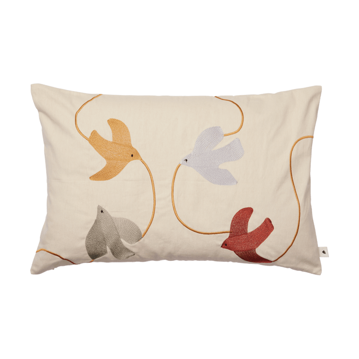 Swif bird κεντημένο μαξιλαροθήκη 40x60 cm - Multi - Ferm Living