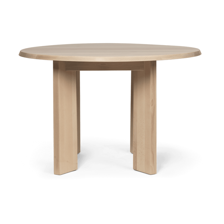 Στρογγυλό τραπέζι Tarn 104,6x113,5 cm - White Oiled Beech - Ferm LIVING