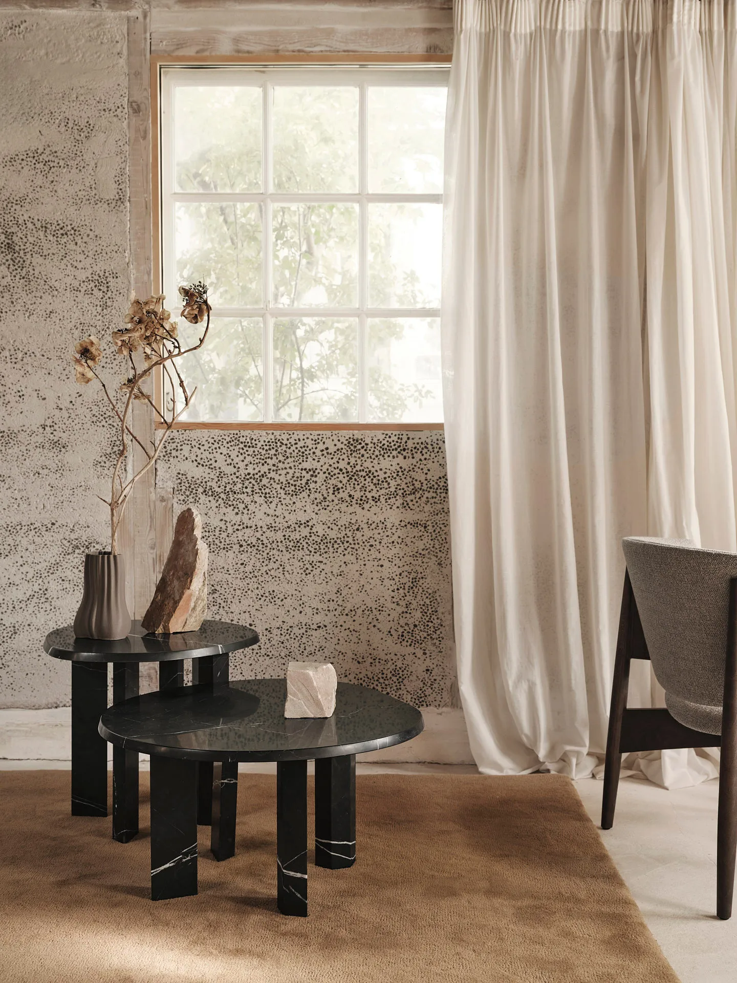 Taula τραπεζάκι σαλονιού Ø67x35 cm, Black Ferm Living