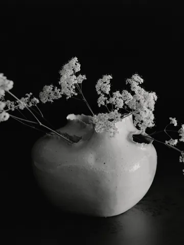 Tereo βάζο - Off-white speckle, 18 εκ. - Ferm Living