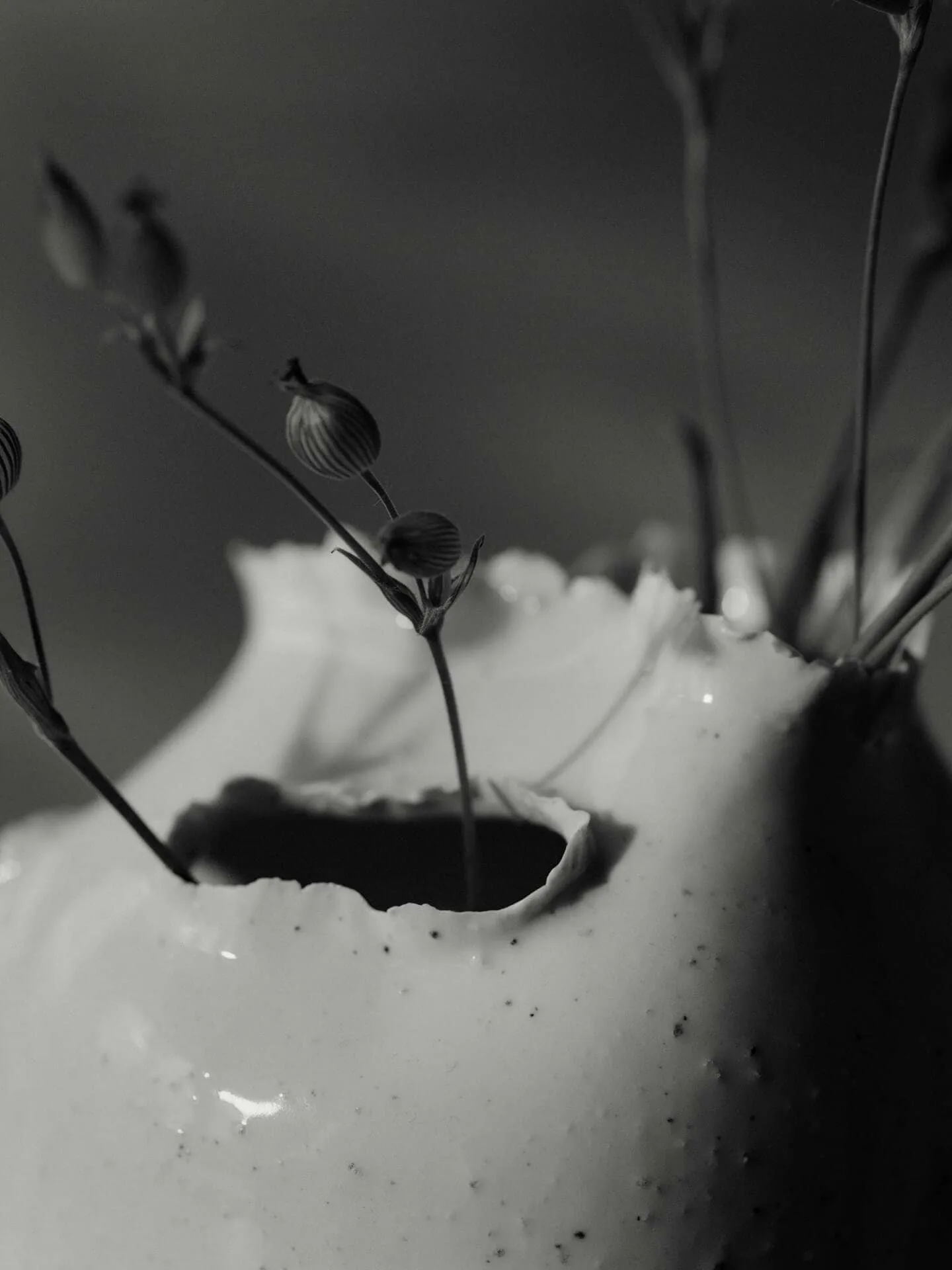 Tereo βάζο, Off-white speckle, 18 εκ. Ferm Living
