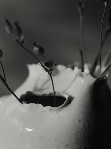 Tereo βάζο - Off-white speckle, 18 εκ. - Ferm Living