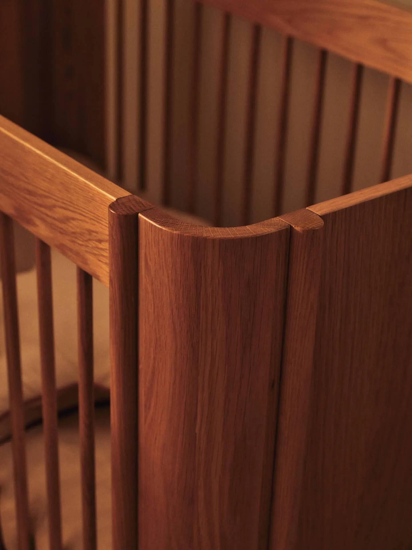 Tilu παιδικό κρεβάτι με κάγκελα, Natural oak, 129x68,5x80 εκ. Ferm Living