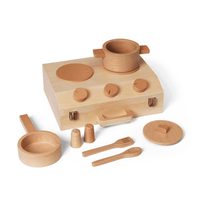 Σετ μαγειρικής Toro Suitcase Kitchen για παιδιά - Natural - Ferm Living