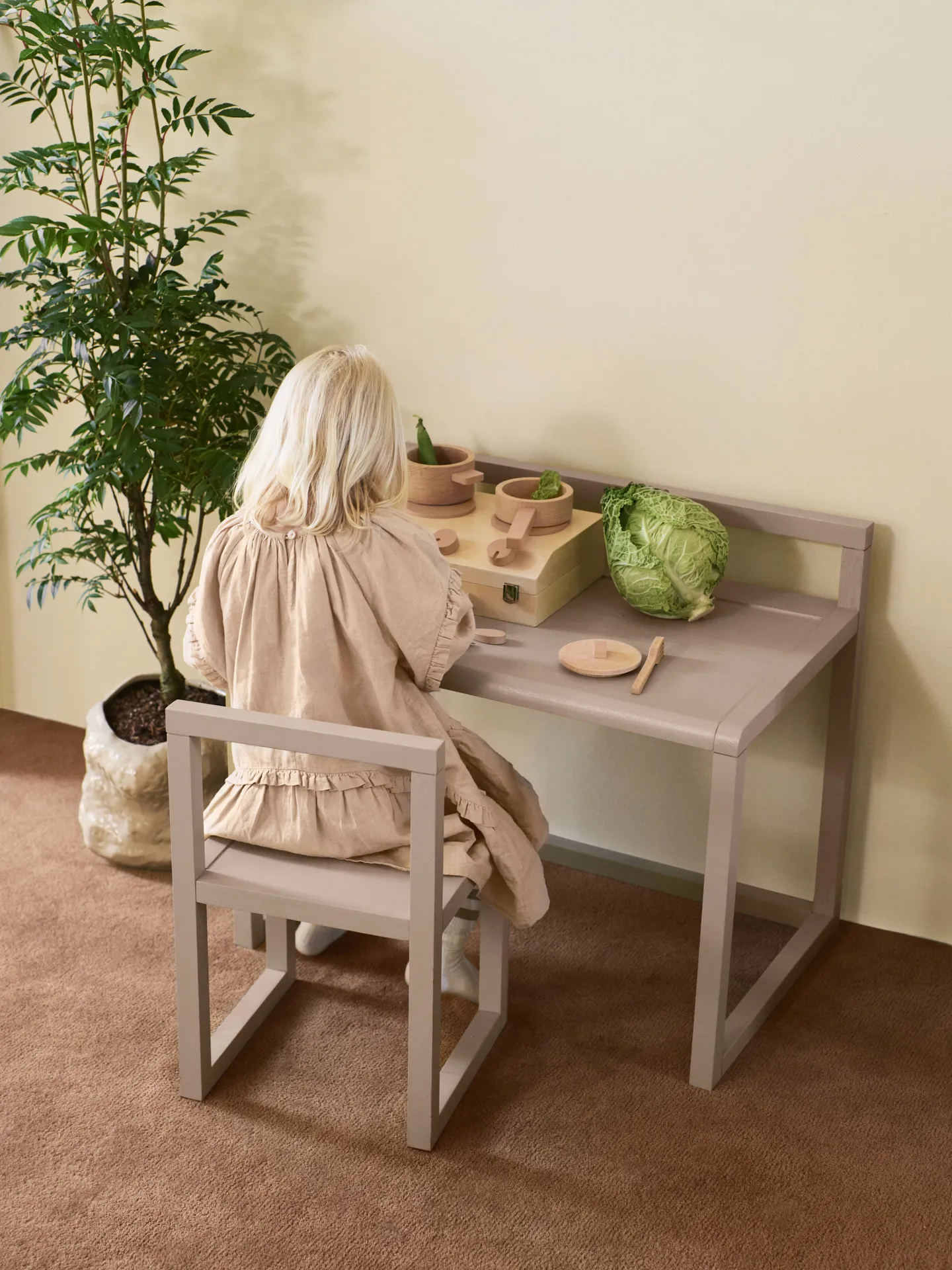 Σετ μαγειρικής Toro Suitcase Kitchen για παιδιά, Natural Ferm Living