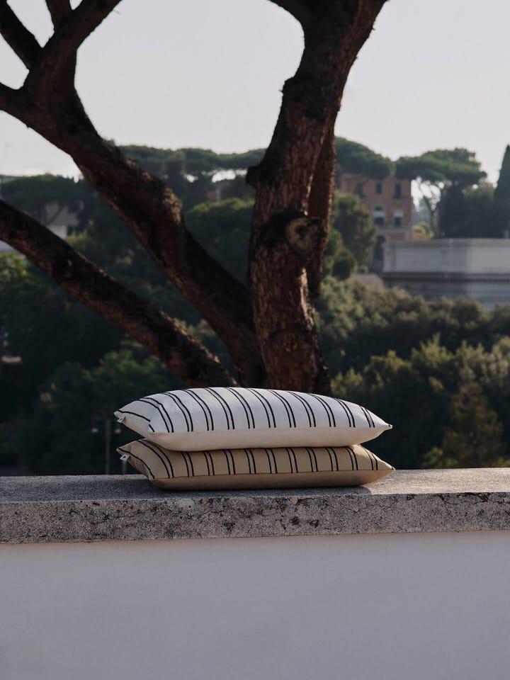 Twill μαξιλαροθήκη 40x60 cm, Off-white-black Ferm Living