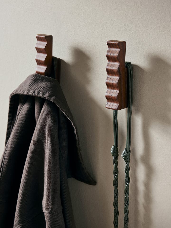 Unda άγκιστρο 2-pack, Σκούρο Καφέ Ferm Living