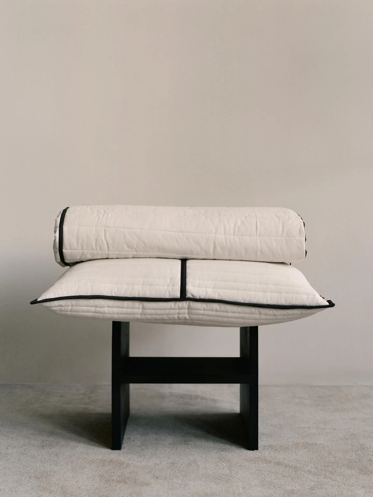 Vari quiltat υπέρστρωμα, Natural-dark chocolate, 260x180 cm Ferm Living