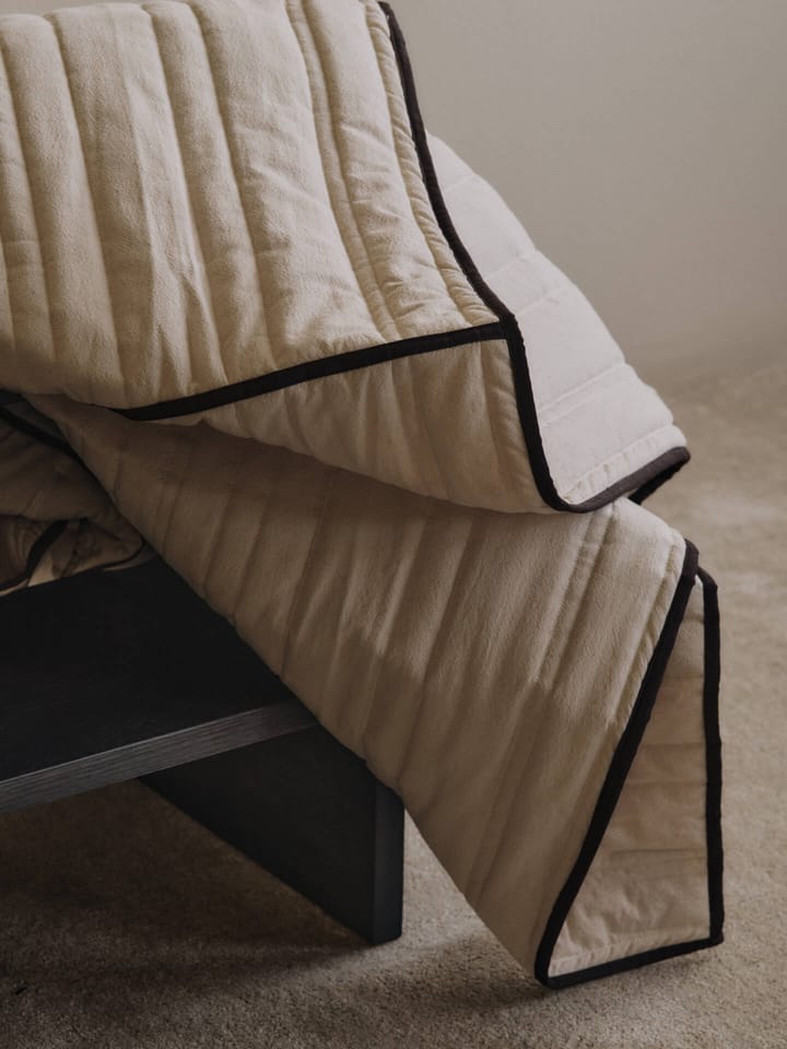 Vari quiltat υπέρστρωμα, Natural-dark chocolate, 260x180 cm Ferm Living