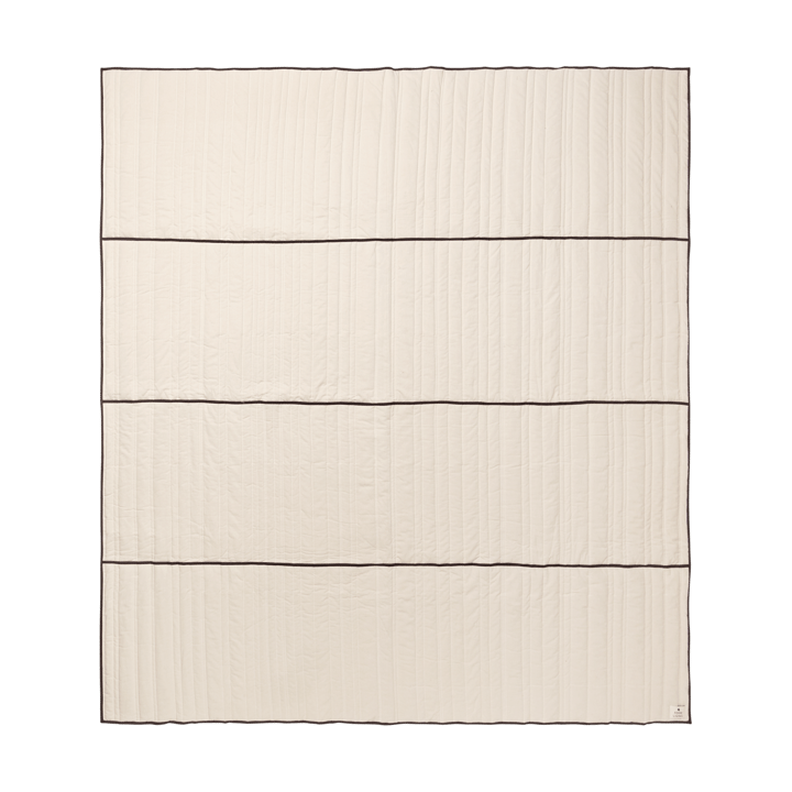 Vari quiltat υπέρστρωμα - Natural-dark chocolate, 260x230 cm - Ferm Living