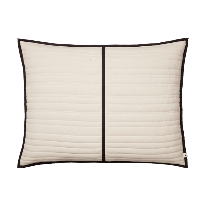 Vari quilted μαξιλάρι 60x80 cm - Natural-dark chocolate - Ferm Living