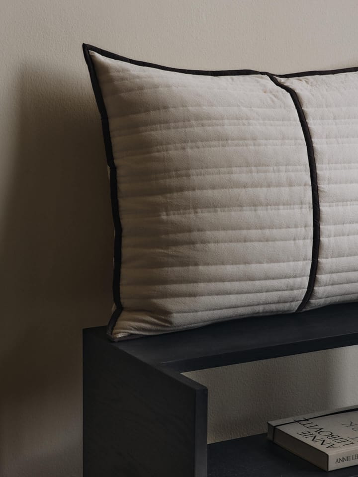 Vari quilted μαξιλάρι 60x80 cm, Natural-dark chocolate Ferm Living