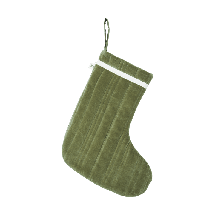 Vari quilted χριστουγεννιάτικη κάλτσα - Velvet-khaki - Ferm Living