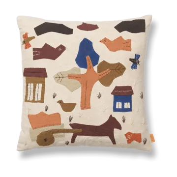 Village μαξιλάρι 40x40 cm - Εκρού - Ferm Living