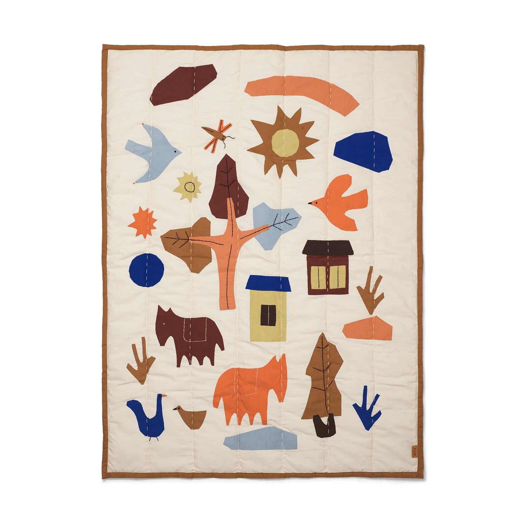 Villiga quilted κουβερλί 80x110 cm, Off-white Ferm Living