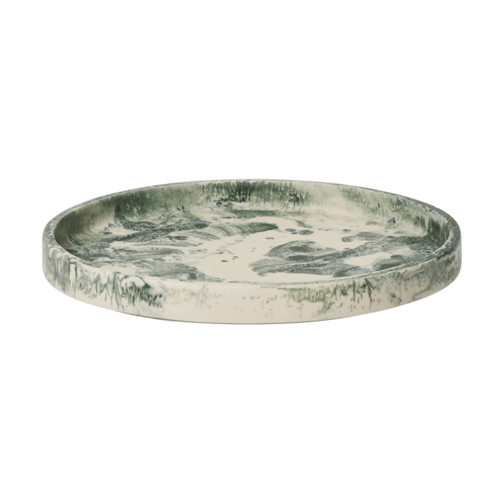 Virelle βάζο 18 εκ. - Emerald-off-white - Ferm Living