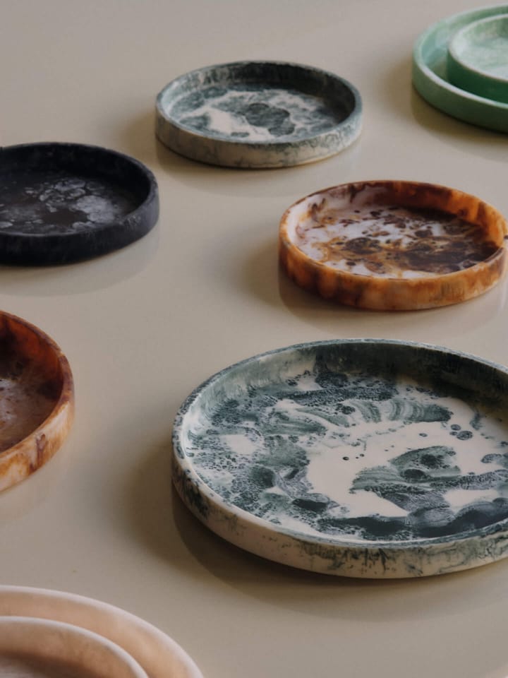 Virelle βάζο 18 εκ., Emerald-off-white Ferm Living