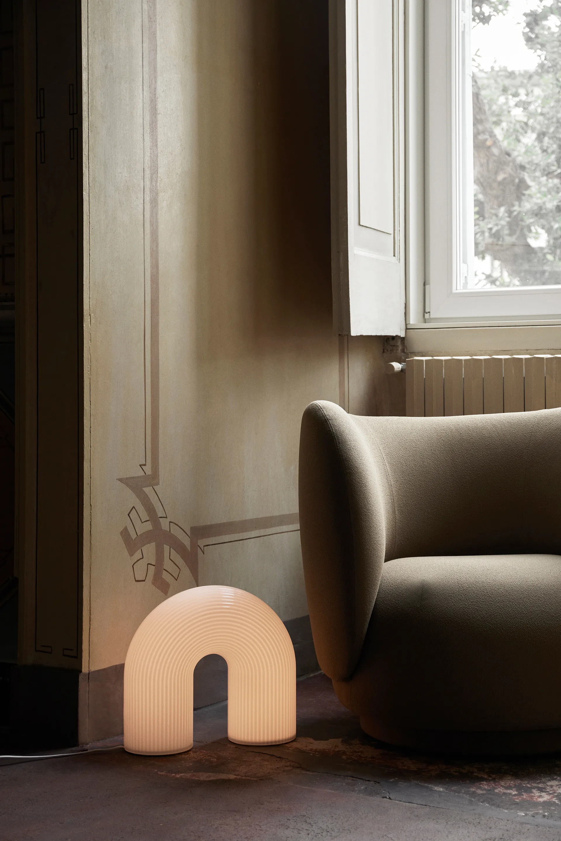 Vuelta φωτιστικό δαπέδου 40x16x36 εκ, άσπρο Ferm Living