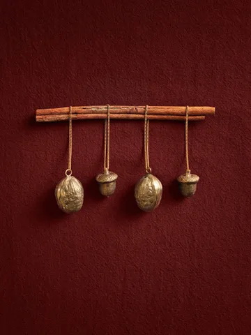 Walnut διακοσμητικό κρεμαστό 2 τεμάχια - Ορείχαλκος - Ferm Living