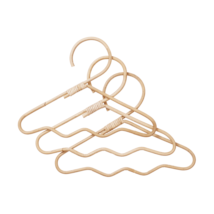 Wavi κρεμάστρες 3-pack - Natural - Ferm Living