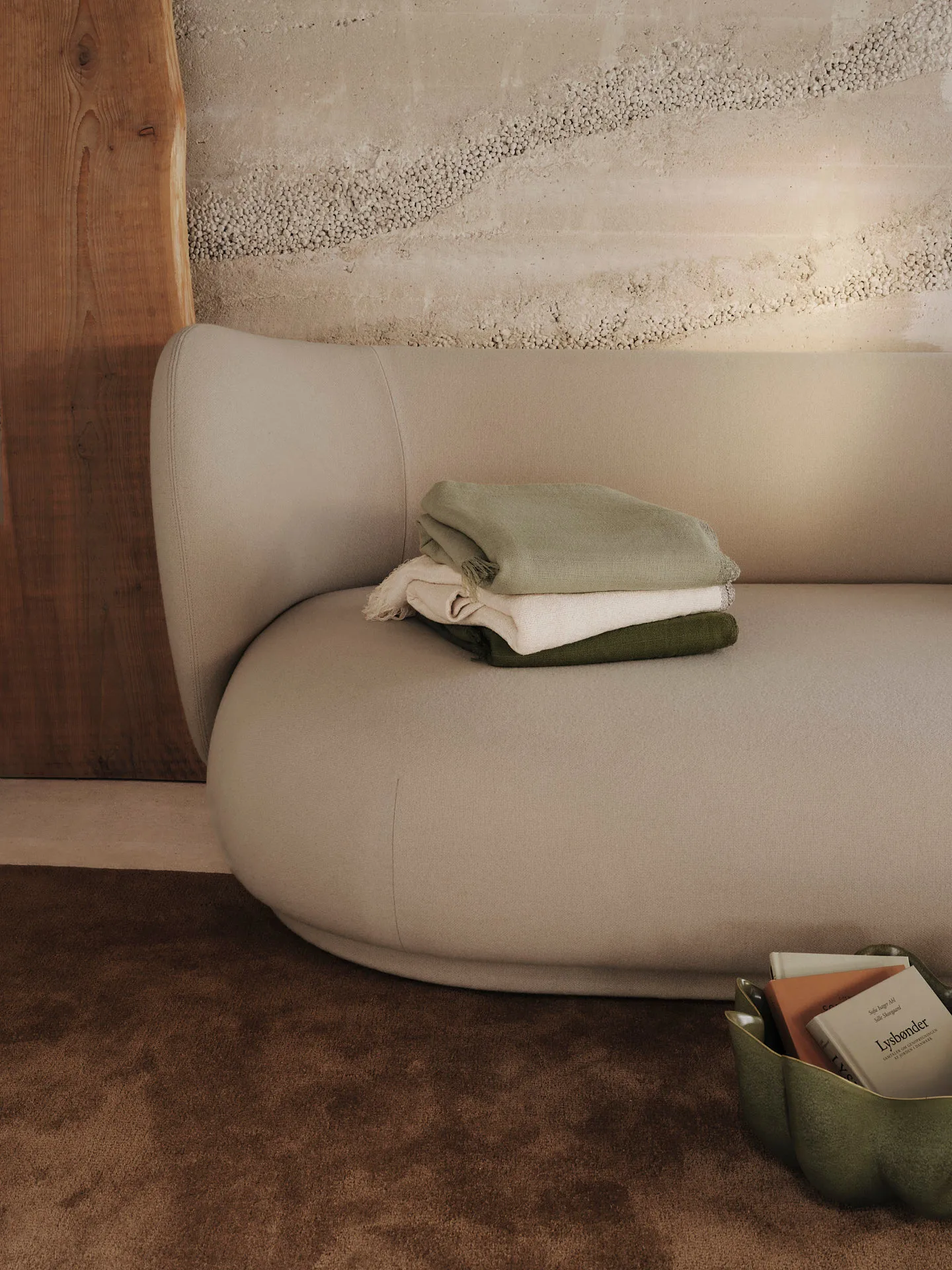 Weaver κουβέρτα 120x170 cm, Grey green Ferm Living