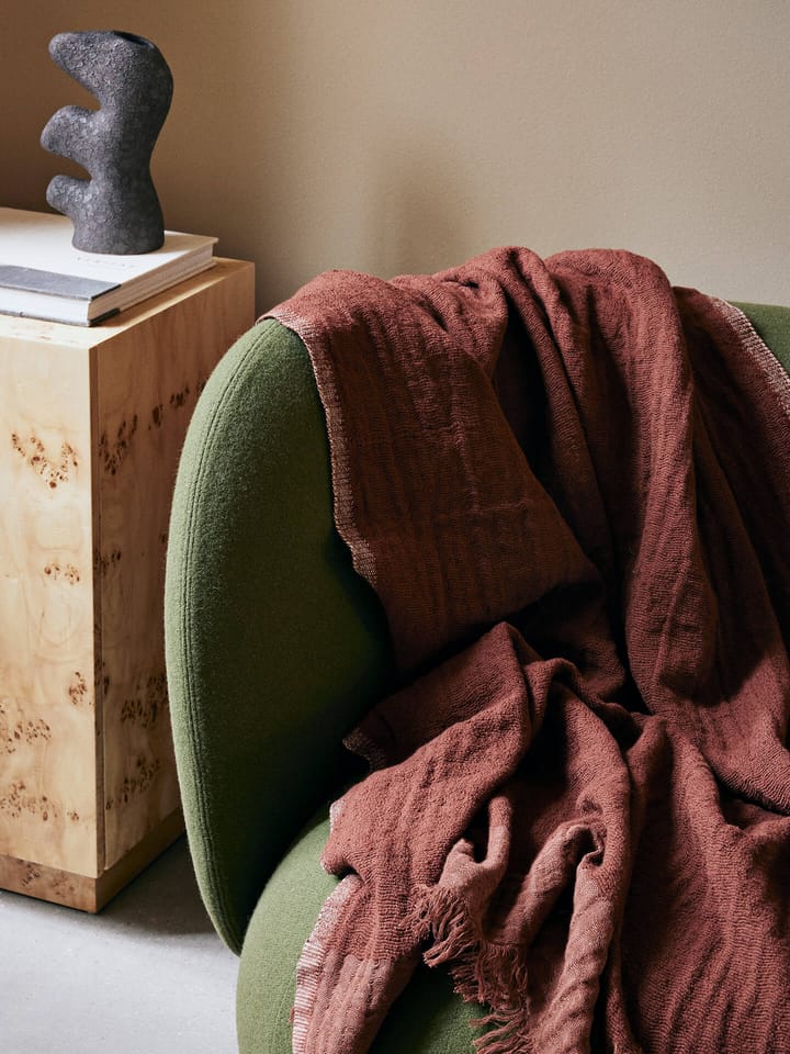 Weaver ριχτάρι 120x170 cm, Κόκκινο Καφέ Ferm Living