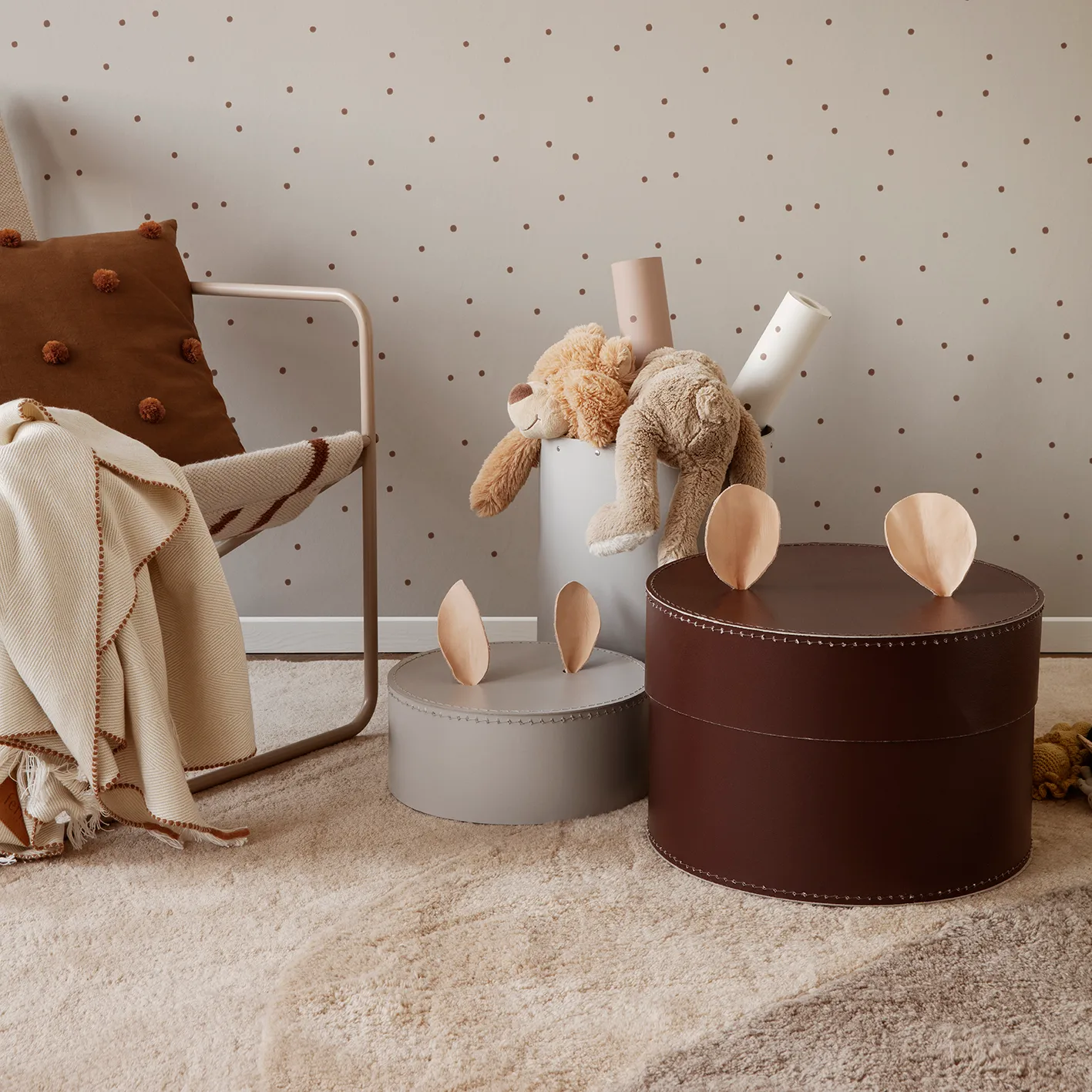 Wowe χαλί 140x180 cm, Μπεζ Ferm Living