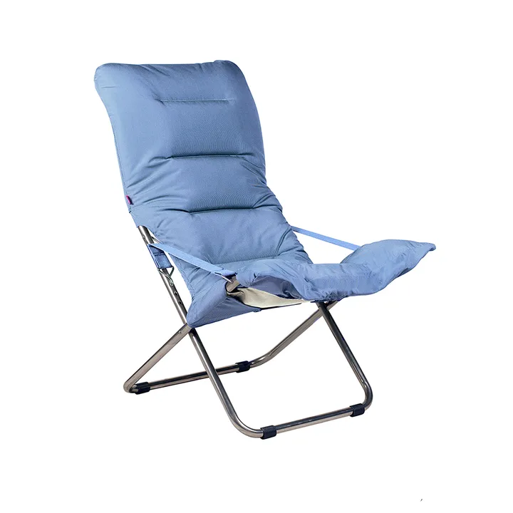 Fiesta Soft ξαπλώστρα - Light blue-beige supertex - Fiam