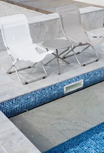 Fiesta ξαπλώστρα - White-beige - Fiam