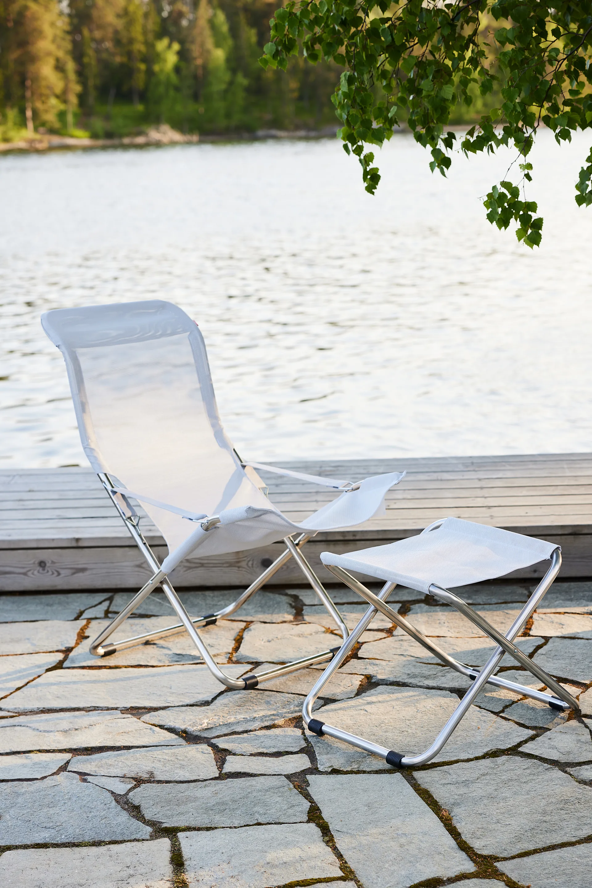 Fiesta ξαπλώστρα, Λευκό Fiam