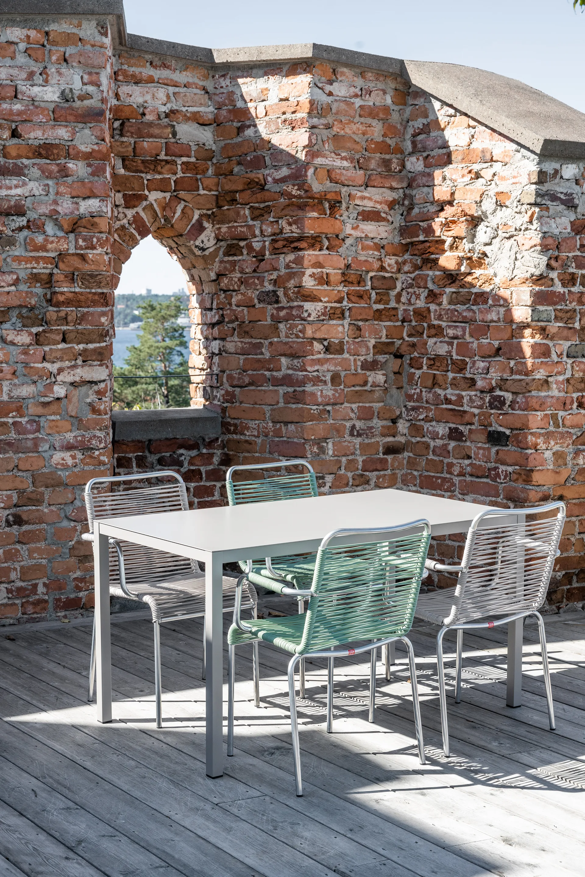 Καρέκλα από αλουμίνιο Mya, Grey Fiam