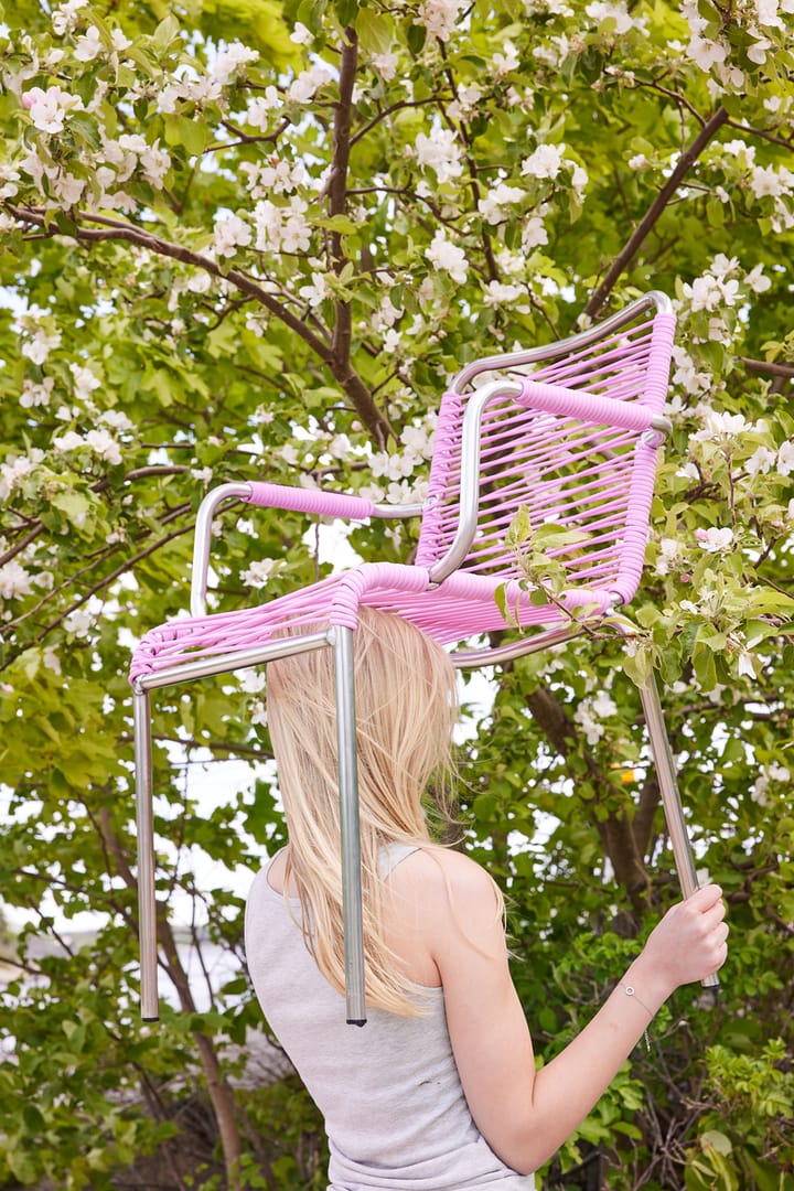 Καρέκλα Mya Spaghetti με μπράτσα, Pink Fiam