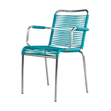 Καρέκλα Mya Spaghetti με μπράτσα - Turquoise - Fiam