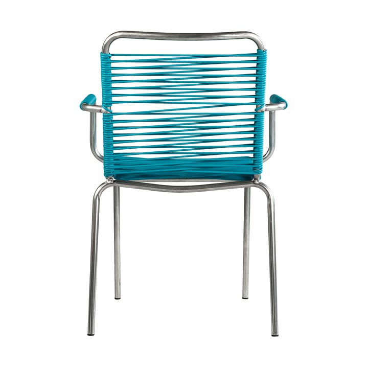 Καρέκλα Mya Spaghetti με μπράτσα, Turquoise Fiam