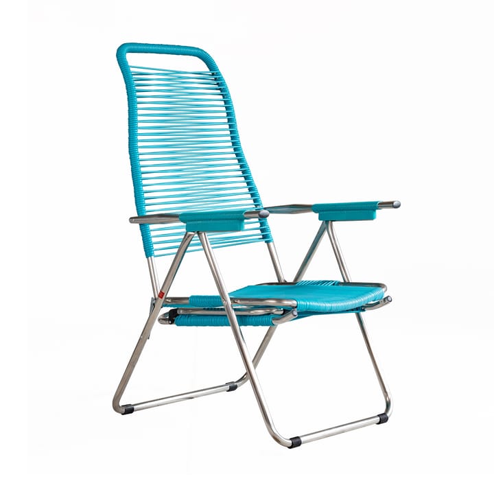 Ξαπλώστρα Spaghetti με υποπόδιο, Turquoise Fiam